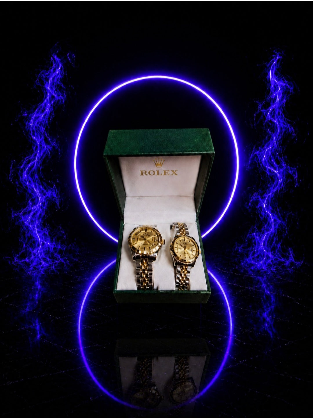 Golden Crown His & Her Timepiece Set
